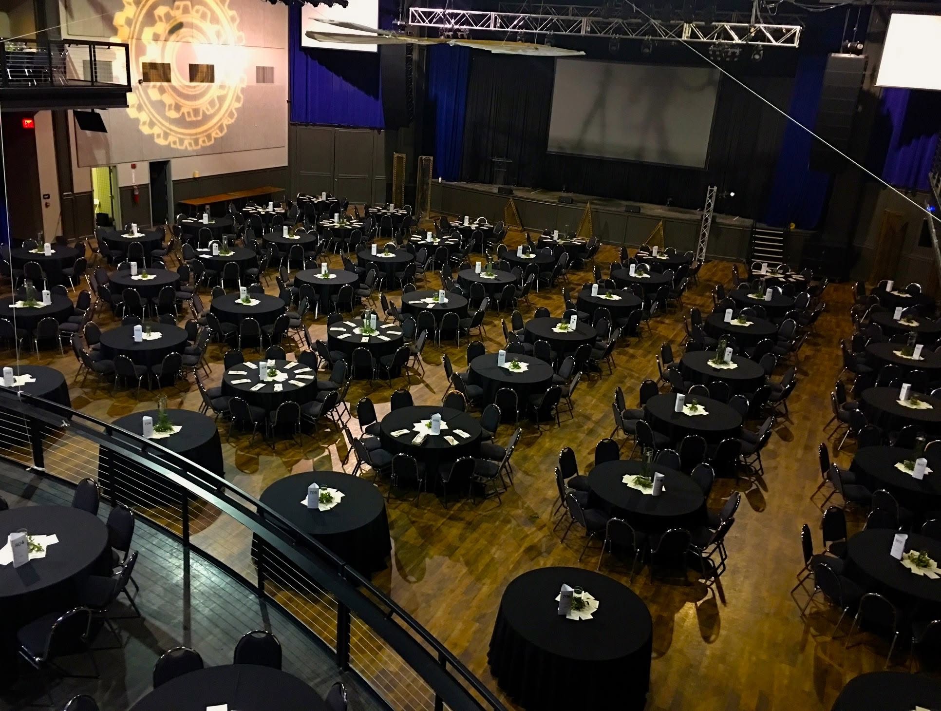 Weddings set up on the main floor, Bricktown Event Center.